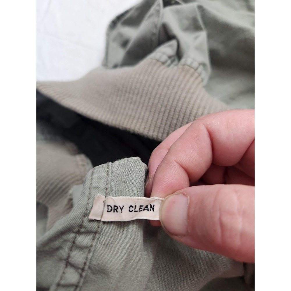 Vintage Banana Republic Jacket Mens Large Green Hooded Canvas Military Field - Picture 13 of 13
